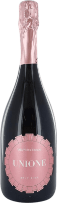 41,95 € Бесплатная доставка | Розовое игристое вино Villa Walter Fontana Unione Brut — брют Classico Superiore, Millesimato, Rosé — Розе D.O.C. Valtellina Италия Nebbiolo — Неббиоло 75 cl