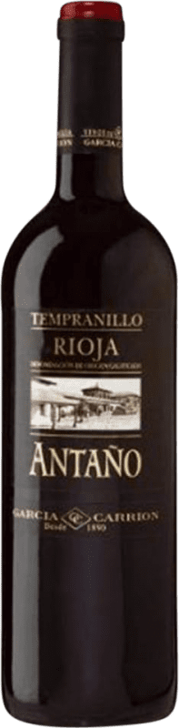 12,95 € Free Shipping | Red Wine García Carrión Antaño The Rioja Spain Tempranillo, Garnacha — Grenache, Graciano, Mazuelo, Cariñena — Carignan Bottle 75 cl