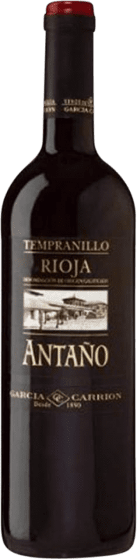 18,95 € Free Shipping | Red wine García Carrión Antaño The Rioja Spain Tempranillo, Grenache, Graciano, Mazuelo, Carignan Bottle 75 cl