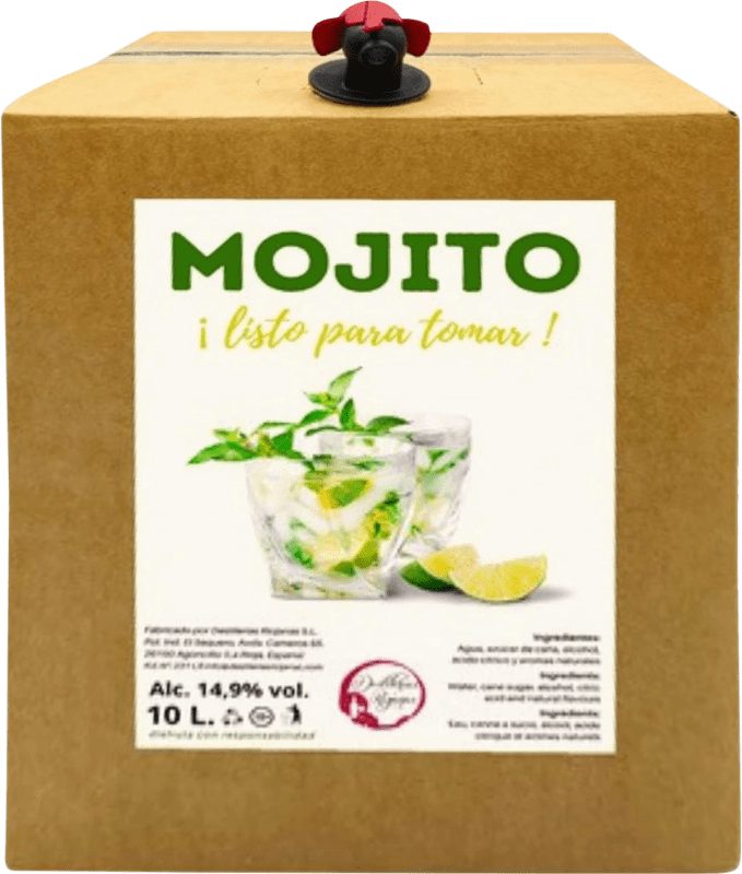 132,95 € Kostenloser Versand | Schnaps Destilerías Riojanas Artesanal — Handgemacht La Rioja Spanien Bag in Box 10 L Mojito