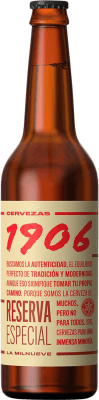 45,95 € Envio grátis | Caixa de 12 unidades Cerveja Estrella Galicia 1906 Lager, Especial, Extra Reserva Galiza Espanha Garrafa Medium 50 cl