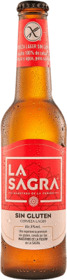 47,95 € Envío gratis | Caja de 12 unidades Cerveza La Sagra España Botellín Tercio 33 cl