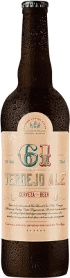 86,95 € Kostenloser Versand | 6 Einheiten Box Bier Cuatro Rayas 61 Sesenta y Uno Verdejo Ale Kastilien und León Spanien Flasche 75 cl