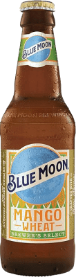 22,95 € Free Shipping | 12 units box Beer Blue Moon Czech Republic Third-Liter Bottle 33 cl Mango, Wheat