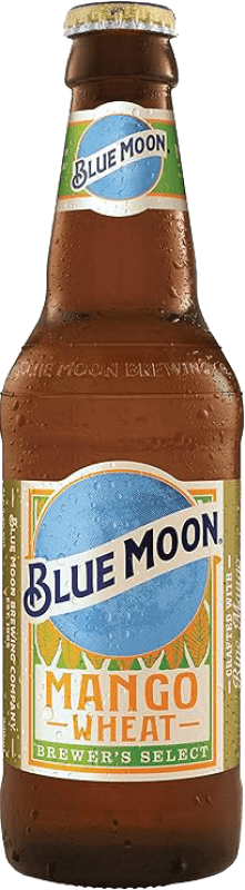 22,95 € 送料無料 | 12個入りボックス ビール Blue Moon Mango Wheat チェコ共和国 3分の1リットルのボトル 33 cl