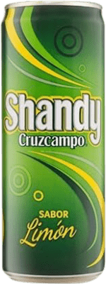 59,95 € Free Shipping | 24 units box Beer Cruzcampo Shandy Limón Spain Can 33 cl