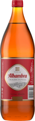 1,95 € 免费送货 | 啤酒 Alhambra Tradicional Lager 德国 瓶子 1 L