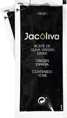 62,95 € 免费送货 | 盒装300个 橄榄油 Jacoliva EVOO 特级初榨 埃斯特雷马杜拉 西班牙 Manzanilla — 曼萨尼利亚 单剂量装 1 cl