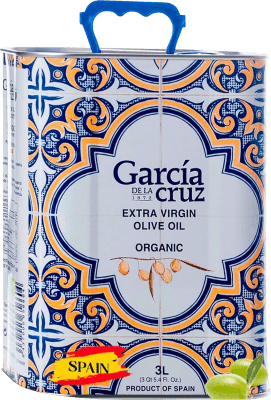 91,95 € Envío gratis | Aceite de Oliva García de la Cruz Virgen Extra Premium Orgánico España Lata Especial 3 L