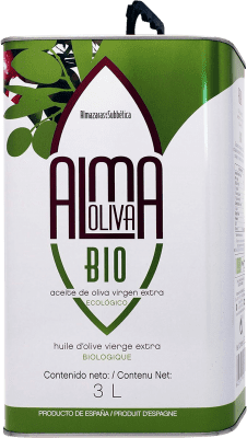 22,95 € Envío gratis | Aceite de Oliva ‎Almazaras de la Subbética Almaoliva Virgen Extra Ecológico España Lata Especial 3 L