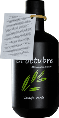 39,95 € Free Shipping | Olive Oil Olivares de Altomira Verde EVOO Extra Virgin Spain Eco — Organic Medium Bottle 50 cl