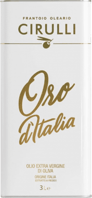 79,95 € Envío gratis | Aceite de Oliva Frantoio Oleario Cirulli Oro d'Italia Virgen Extra Italia Lata Especial 3 L