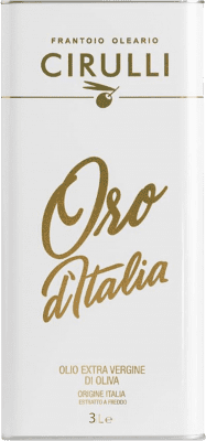 79,95 € Бесплатная доставка | Оливковое масло Frantoio Oleario Cirulli Oro d'Italia Virgen Extra Италия Жестяная банка 3 L