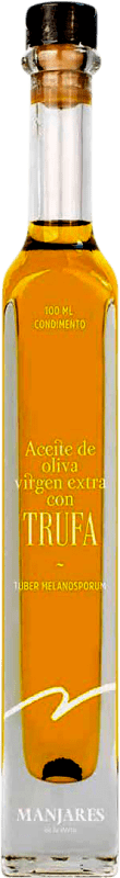 15,95 € Envío gratis | Aceite de Oliva Manjares de la Tierra. Trufa Negra AOVE Virgen Extra Aragón España Botellín Miniatura 10 cl