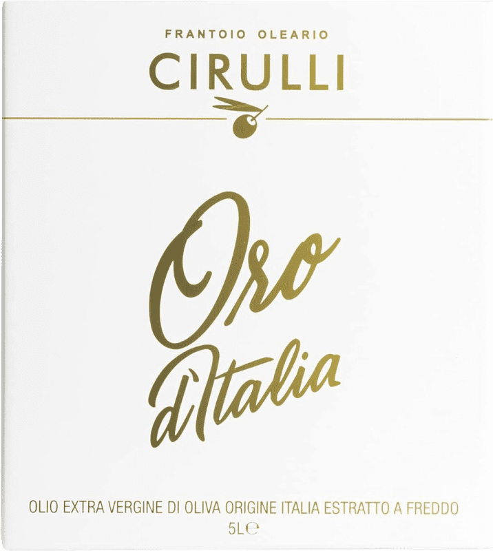 114,95 € Envío gratis | Aceite de Oliva Frantoio Oleario Cirulli Virgen Extra Italia Botella Especial 5 L