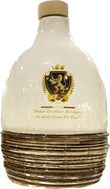 79,95 € Envio grátis | Azeite de Oliva ‎De Luca Virgen Extra Orcio Cerámica Calábria Itália Garrafa Medium 50 cl