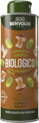 25,95 € Envío gratis | Aceite de Oliva Benvolio 1938 Virgen Extra Aromatizado de Hongos Porcini Italia Botellín 25 cl