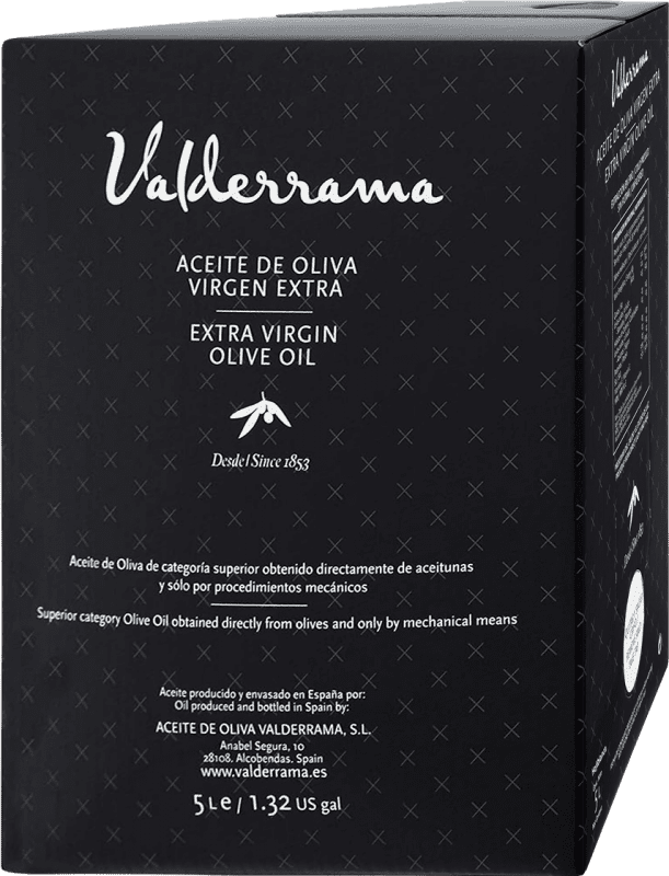 83,95 € 免费送货 | 橄榄油 Valderrama EVOO 特级初榨 西班牙 Hojiblanca — 奥希布兰卡 特殊瓶 5 L