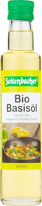 8,95 € Envío gratis | Aceite de Cocina Seitenbacher Basis Universal Bio Alemania Botellín 25 cl