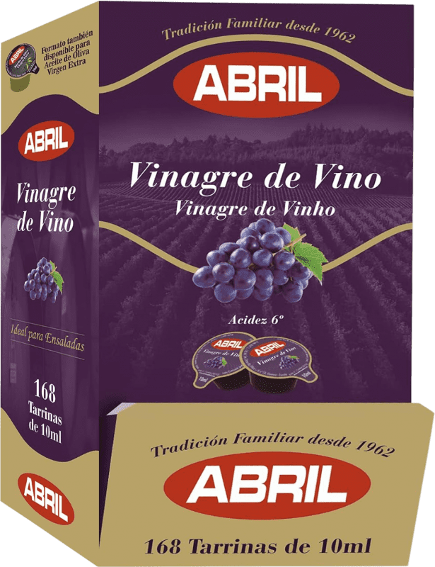 28,95 € Free Shipping | 168 units box Vinegar Abril Spain Single Doses 1 cl