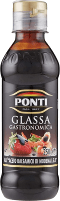 3 Einheiten Box Essig ‎Ponti Glassa Gastronomica Aceto Balsamico D.O.C. Modena Italien Kleine Flasche 20 cl