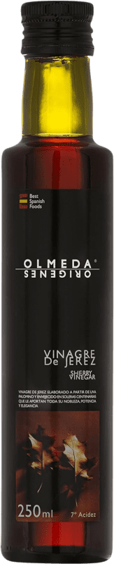 6,95 € Envío gratis | Vinagre Olmeda Orígenes Reserva D.O. Jerez-Xérès-Sherry Andalucía España Botellín 25 cl