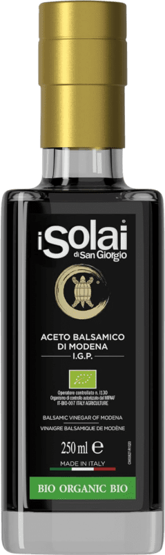 33,95 € Бесплатная доставка | Уксус I Solai di San Giorgio Balsamico Biológico D.O.C. Modena Италия Маленькая бутылка 25 cl