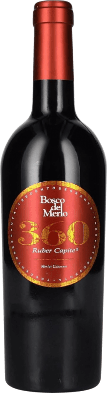 21,95 € Spedizione Gratuita | Vino rosso Bosco del Merlo 360 Ruber Capite Merlot Cabernet Venecia Italia Merlot Bottiglia 75 cl