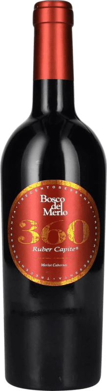 21,95 € Envío gratis | Vino tinto Bosco del Merlo 360 Ruber Capite Merlot Cabernet Venecia Italia Merlot Botella 75 cl