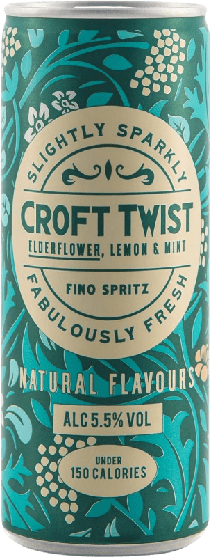 3,95 € 免费送货 | 饮料和搅拌机 González Byass Croft Twist Fino Spritz 西班牙 铝罐 25 cl