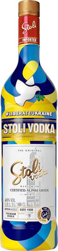 19,95 € Envío gratis | Vodka Stolichnaya Stoli Ukraine Edición Limitada Rusia Botella 1 L