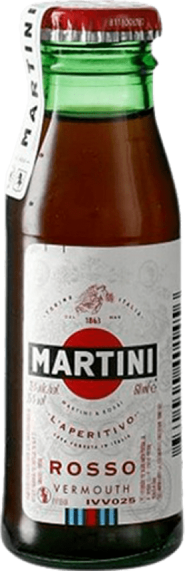 22,95 € Kostenloser Versand | 12 Einheiten Box Wermut Martini Rosso Italien Miniaturflasche 5 cl