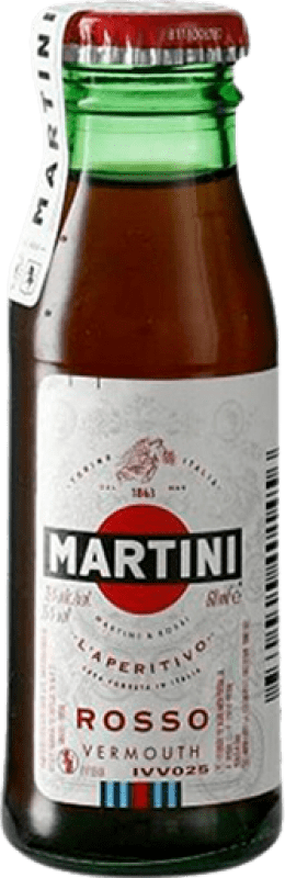 15,95 € 送料無料 | 12個入りボックス ベルモット Martini Rosso イタリア ミニチュアボトル 5 cl