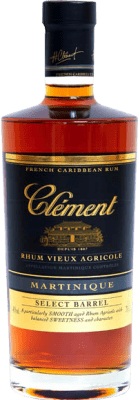 45,95 € 免费送货 | 盒装6个 朗姆酒 Clément Select Barrel 马提尼克 微型瓶 5 cl