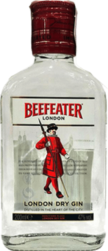 48,95 € Kostenloser Versand | 6 Einheiten Box Gin Beefeater Petaca Großbritannien Kleine Flasche 20 cl