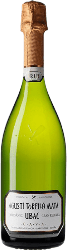 15,95 € Kostenloser Versand | Weißer Sekt Agustí Torelló Ubac Große Reserve — Lange Reifung D.O. Cava Katalonien Spanien Flasche 75 cl