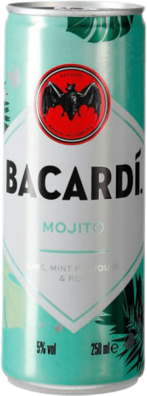2,95 € Бесплатная доставка | Миксер Bacardí Пуэрто-Рико Жестяная банка 25 cl Mojito — Мохито