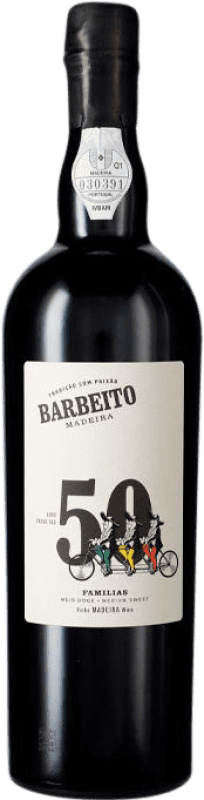 1 156,95 € Kostenloser Versand | Süßer Wein Barbeito Medium Sweet I.G. Madeira Madeira Portugal Tinta Negra Mole 50 Jahre Flasche 75 cl