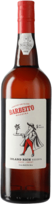 16,95 € 免费送货 | 甜酒 Barbeito Island Rich Sweet 预订 I.G. Madeira 马德拉 葡萄牙 Tinta Negra 5 岁 瓶子 75 cl