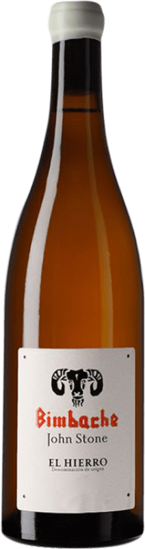 47,95 € Envío gratis | Vino blanco Bimbache John Stone Blanco D.O. El Hierro Islas Canarias España Listán Blanco Botella 75 cl