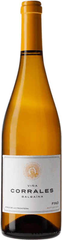49,95 € 免费送货 | 强化酒 San Francisco Javier Viña Corrales Fino Saca D.O. Jerez-Xérès-Sherry 安达卢西亚 西班牙 Palomino Fino 瓶子 75 cl