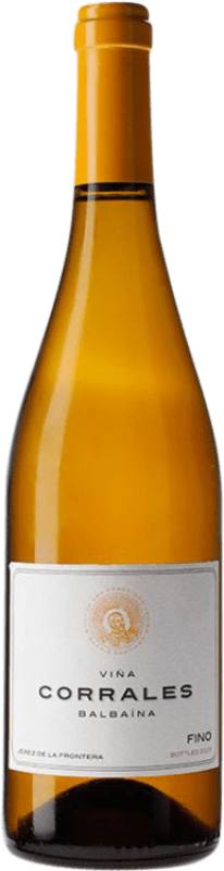 52,95 € Envío gratis | Vino generoso San Francisco Javier Viña Corrales Fino Saca D.O. Jerez-Xérès-Sherry Andalucía España Palomino Fino Botella 75 cl