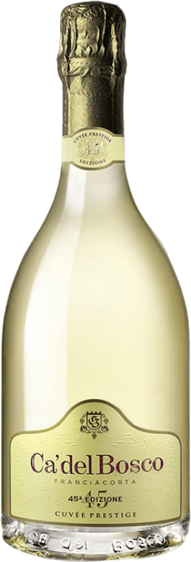 96,95 € 免费送货 | 白起泡酒 Ca' del Bosco 45a Cuvée, 限量版, Prestige — 尊贵 D.O.C.G. Franciacorta 伦巴第 意大利 Pinot Noir — 黑皮诺, Chardonnay — 莎当妮, Pinot Blanc — 白皮诺 瓶装 75 cl