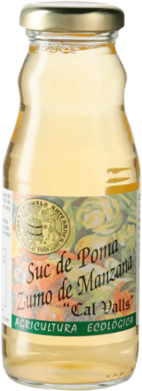 16,95 € Envio grátis | Caixa de 12 unidades Sumo Cal Valls Espanha Eco — Biológico Garrafinha 20 cl Poma — Maçã