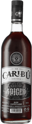 19,95 € Free Shipping | Rum Caribu Black Strap Spiced Venezuela Bottle 70 cl