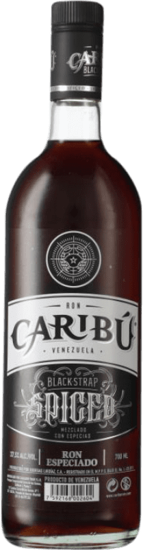 19,95 € Spedizione Gratuita | Rum Caribu Black Strap Spiced Venezuela Bottiglia 70 cl