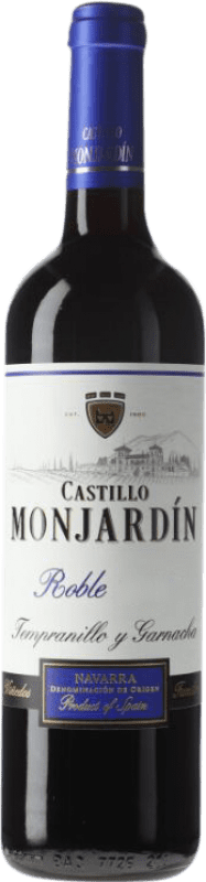 7,95 € Envio grátis | Vinho tinto Castillo de Monjardín Carvalho D.O. Navarra Navarra Espanha Tempranillo Garrafa 75 cl