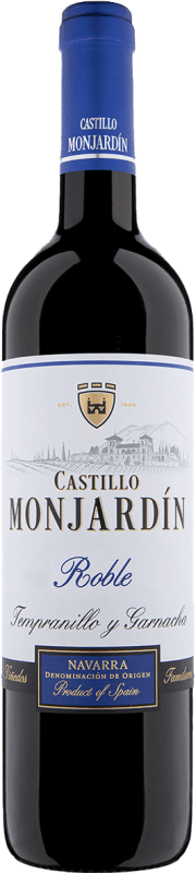 7,95 € Envío gratis | Vino Tinto Castillo de Monjardín Roble D.O. Navarra Navarra España Tempranillo 75 cl