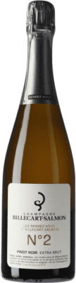 94,95 € Kostenloser Versand | Weißer Sekt Billecart-Salmon Nº 2 Extra Brut A.O.C. Champagne Champagner Frankreich Spätburgunder Flasche 75 cl