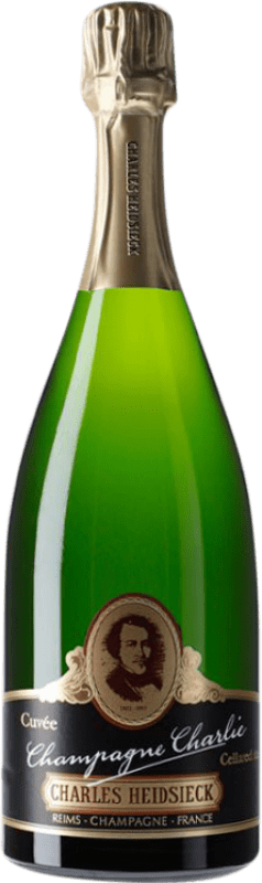 1 007,95 € Envio grátis | Espumante branco Charles Heidsieck Cuvée Charlie Cellared A.O.C. Champagne Champagne França Pinot Preto, Chardonnay Garrafa 75 cl